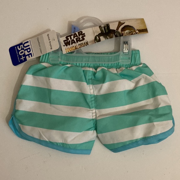 Star Wars the Mandalorian Baby Swim Shirt and Trunk - Picture 3 of 3